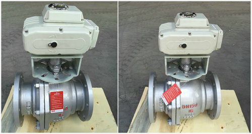 電動(dòng)鑄鋼球閥Q941F-16C，電動(dòng)鑄鋼法蘭球閥圖片